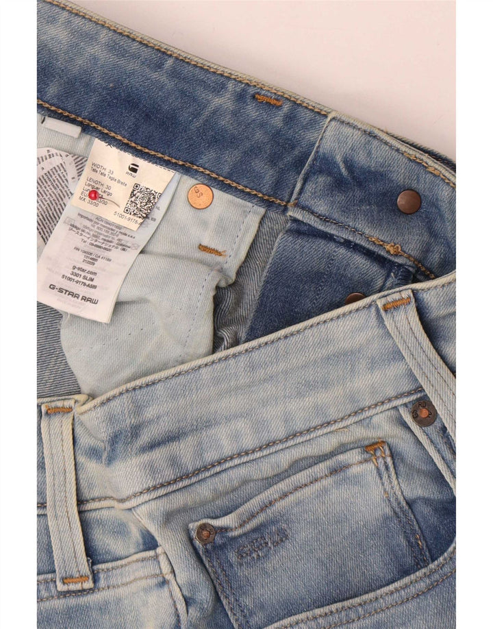 G-Star Herre 3301 Slim Jeans W33 L30 Blå Bomuld