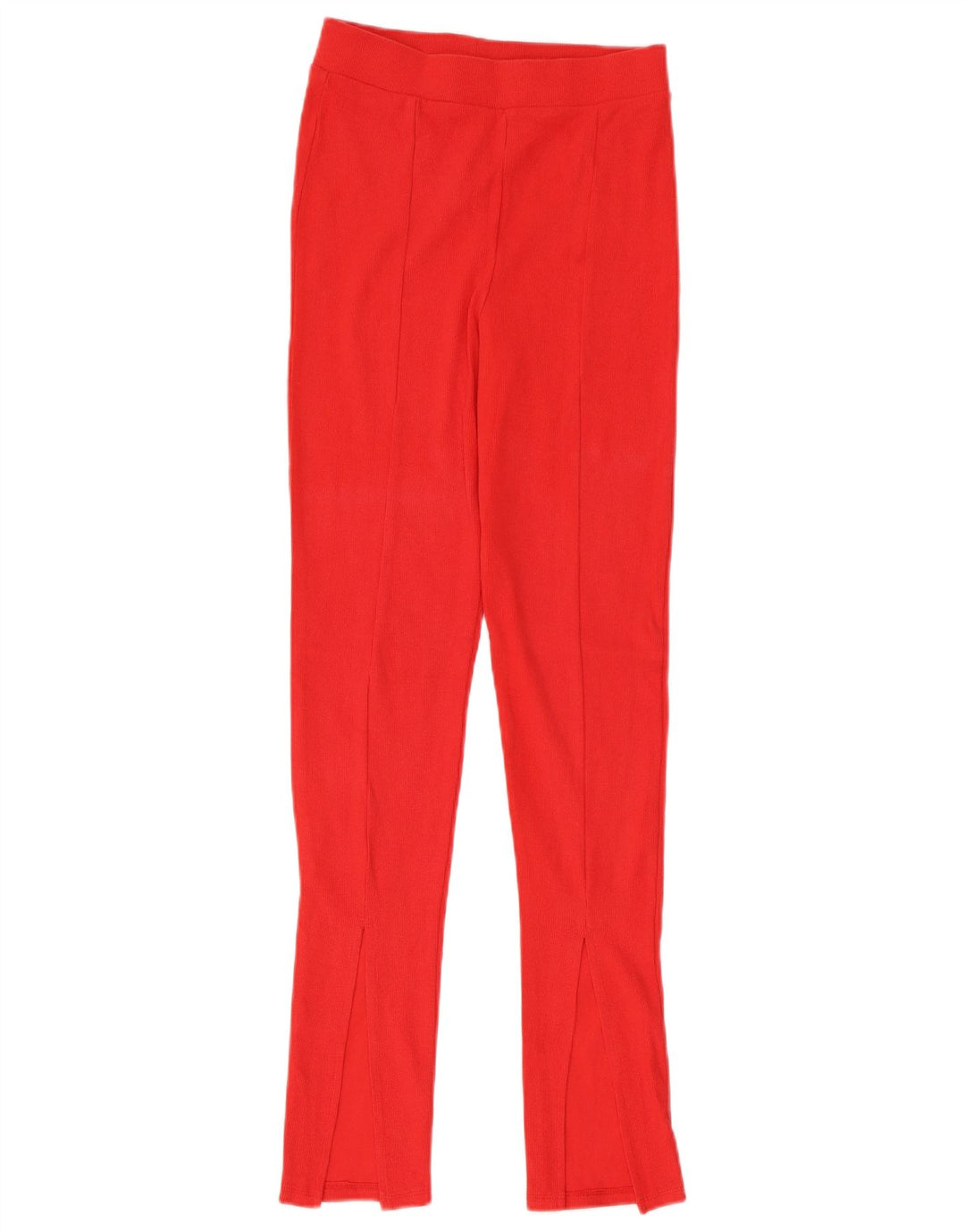 Zara Dame Leggings UK 12 Medium Rød Bomuld