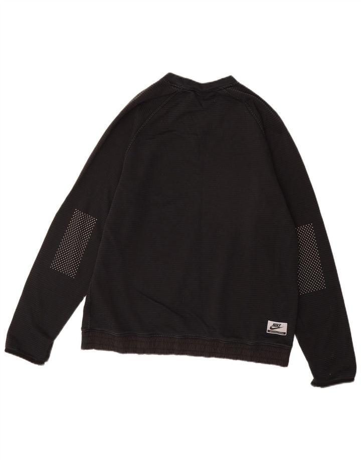 NIKE Sweatshirt til mænd, stor sortstribet bomuld