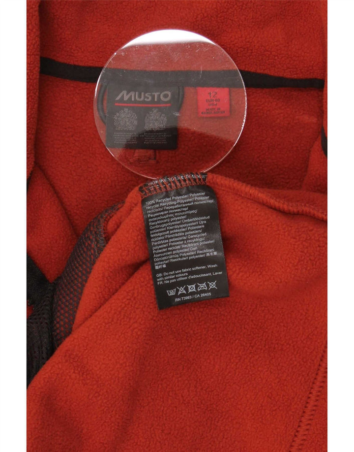 Musto Dame Fleecejakke UK 12 Medium Orange Polyester
