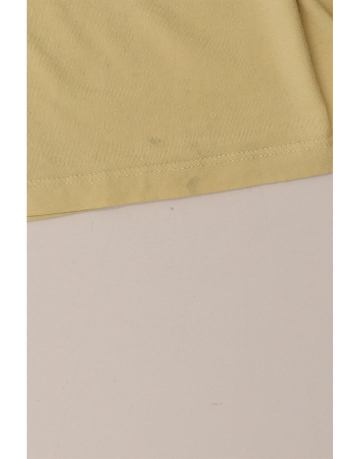 Reiss Herre T-Shirt Top Medium Gul Bomuld