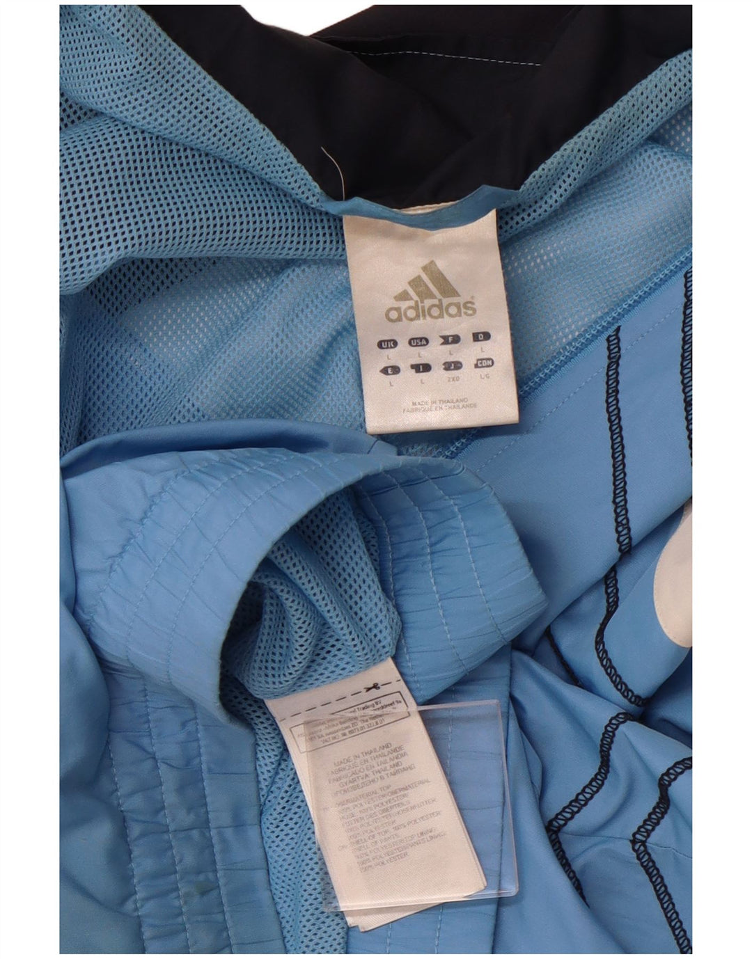 ADIDAS Træningsdragt til mænd Topjakke Stor Blå Colourblock Polyester