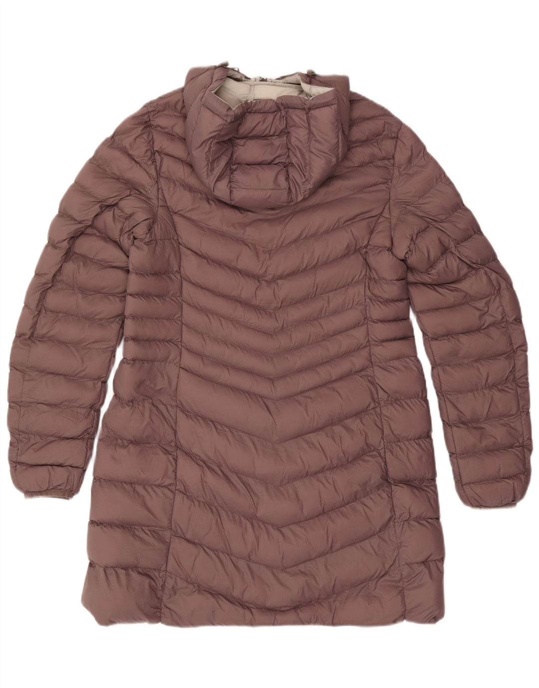 Mountain Warehouse Dame hætte polstret frakke UK 14 medium brun polyamid