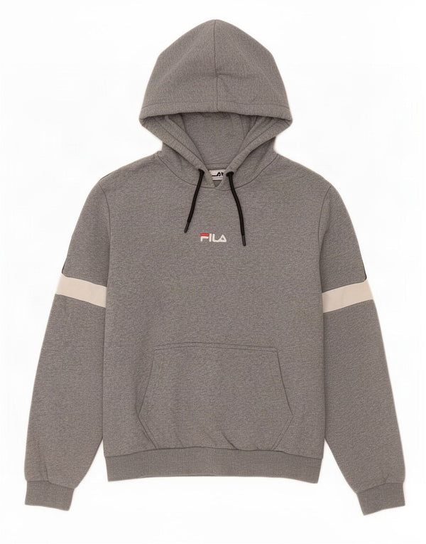Fila Herre hættetrøje Jumper Medium Grey Colourblock Bomuld