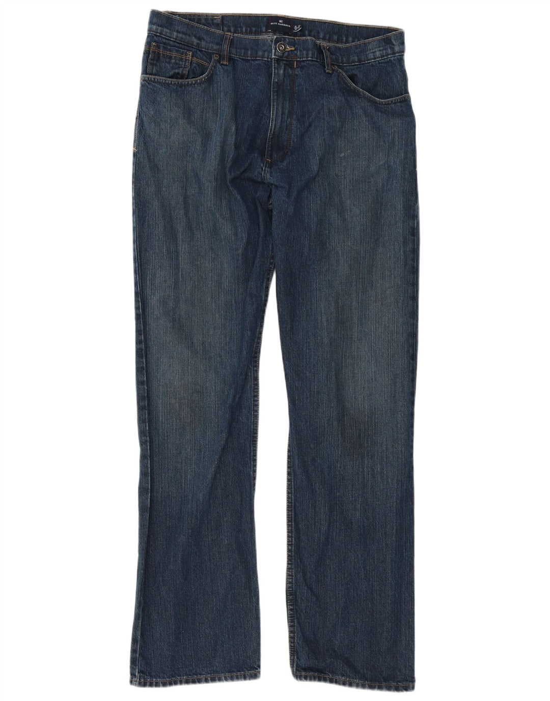 Marks & Spencer Herre Blue Harbor Straight Jeans W36 L33 Blue Cotton