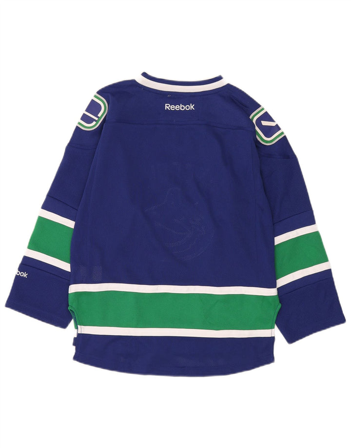 Reebok Boys Grafisk Top Langærmet 13-14 år Lille Marineblå