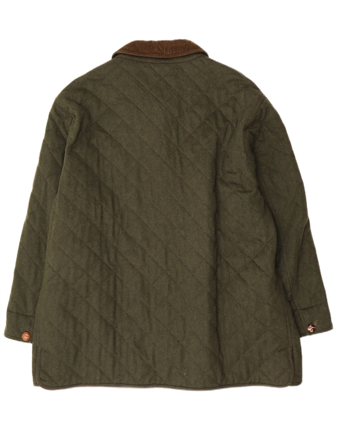 Porto Di Panama Herre quiltet jakke UK 44 2XL Grøn Uld