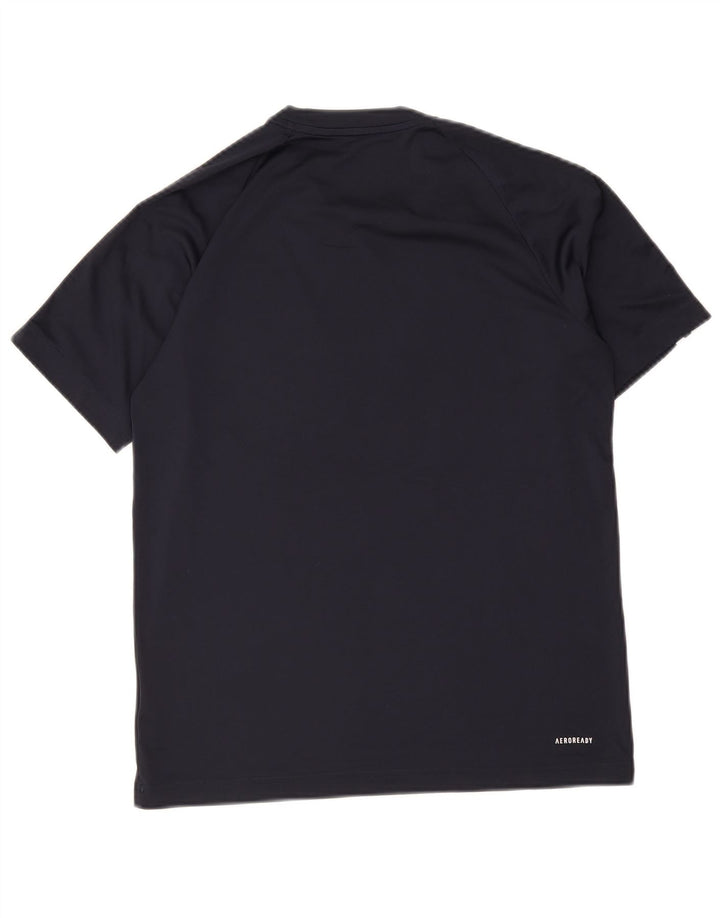 ADIDAS Mens Aeroready T-Shirt Top Small Navy Blue