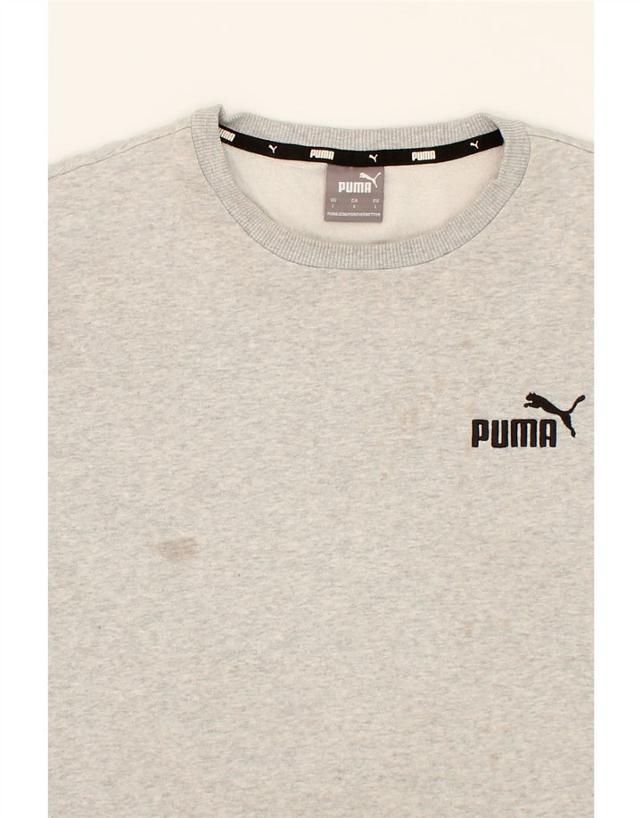 PUMA Mens Sweatshirt Jumper Large Grey Cotton Vintage Puma and Second-Hand Puma from Messina Hembry 