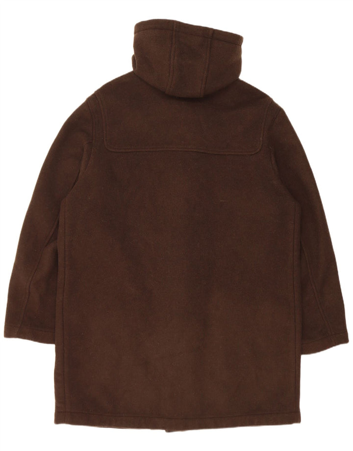 Commander Herre Hooded Duffel Coat UK 42 XL Brun Uld