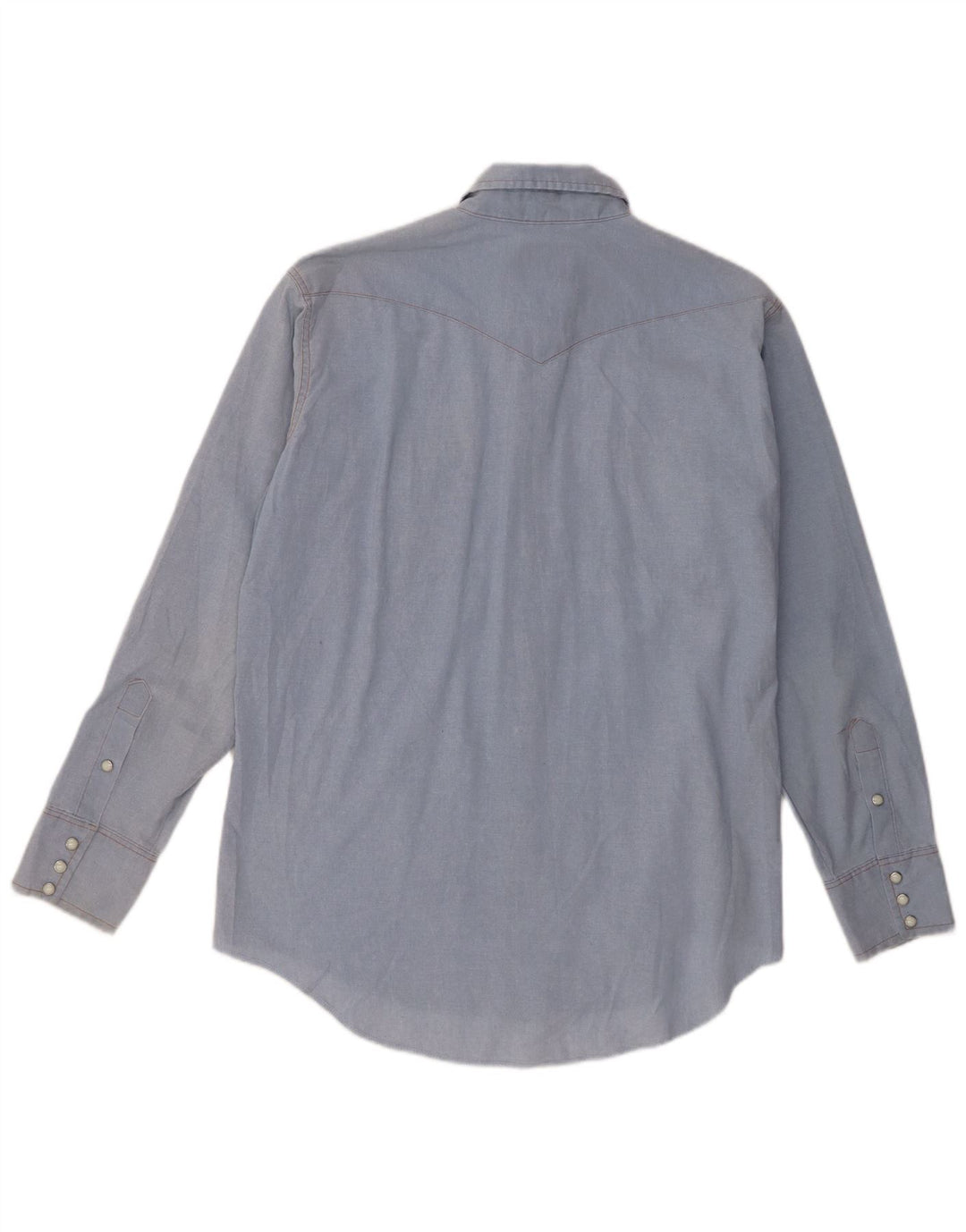 Wrangler Herre Western Regular Fit skjorte str. 17 XL Blå polyester