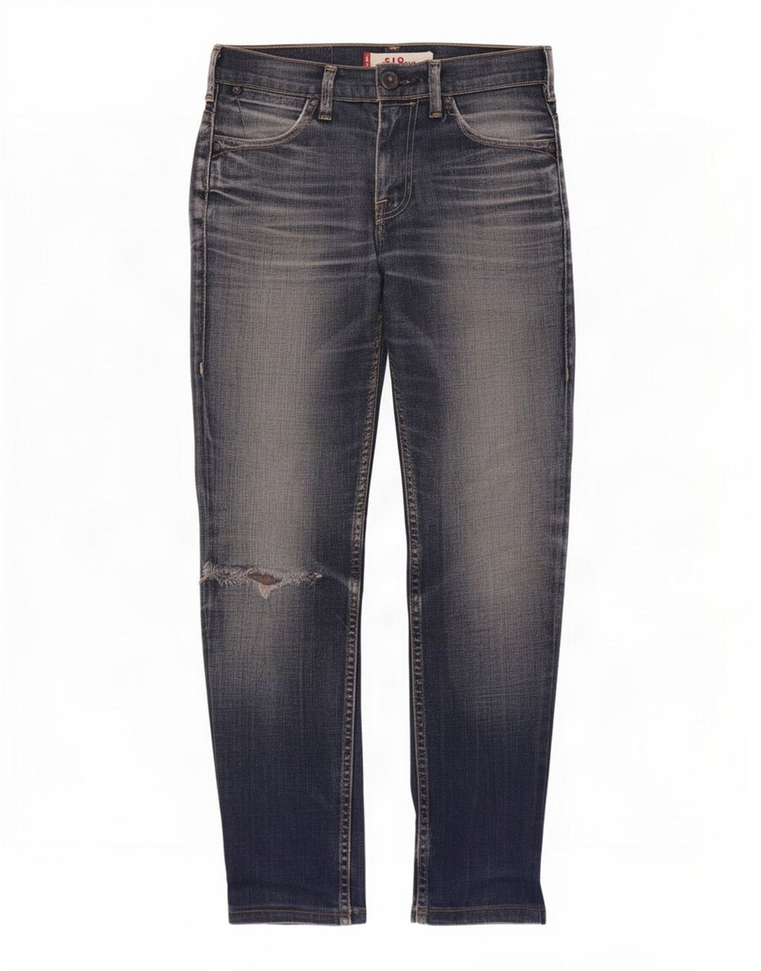 Levi's Womens 519 Distressed Slim Jeans W28 L28 Blå