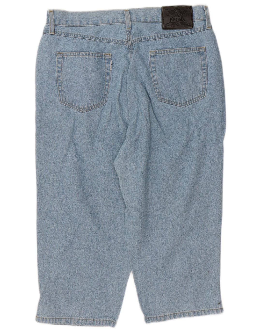 ANGELS Womens Loose Fit Capri Jeans IT 44 Medium W33 L19 Blue Cotton