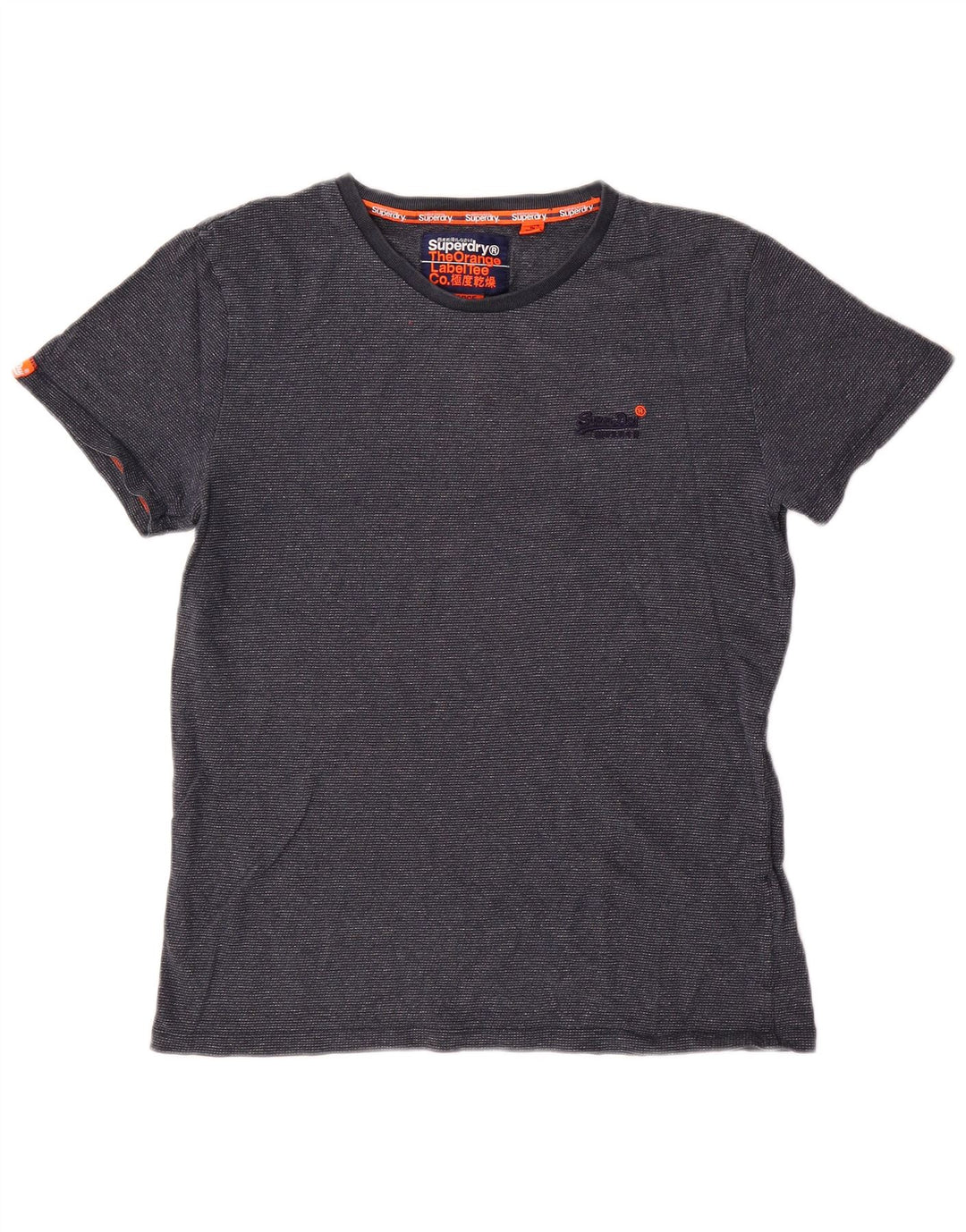 Superdry T-shirt top til mænd Stor marineblå bomuld