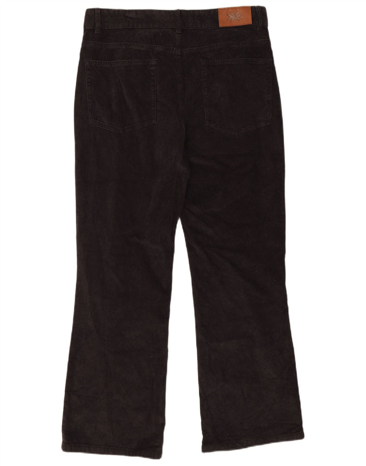 Benetton Herre Bootcut Corduroy Bukser W32 L28 Sort