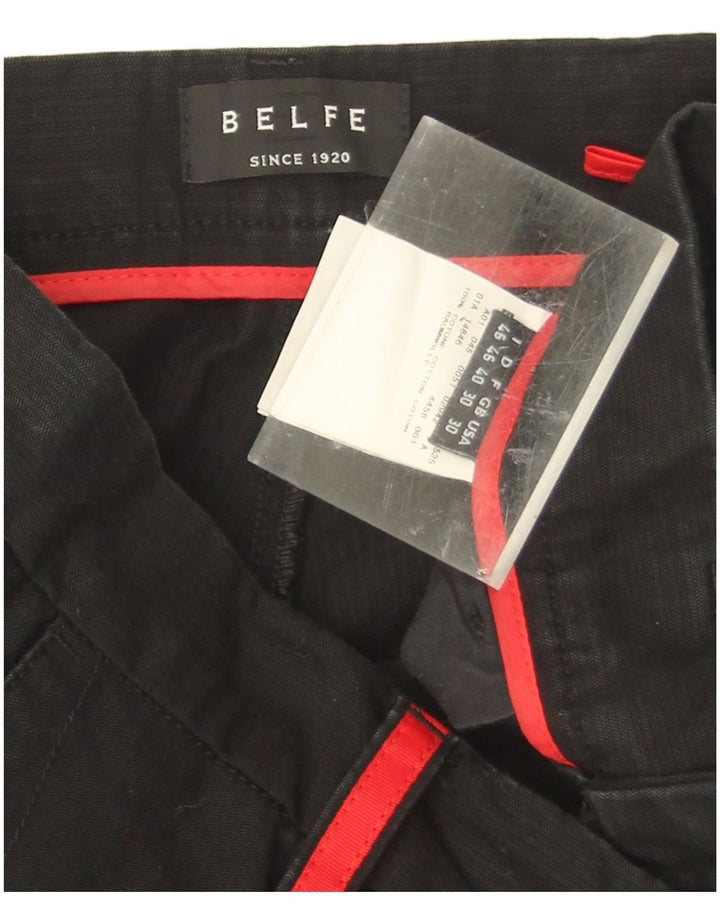 Belfe Herrebukser UK 30 W30 L31 Sort Bomuld