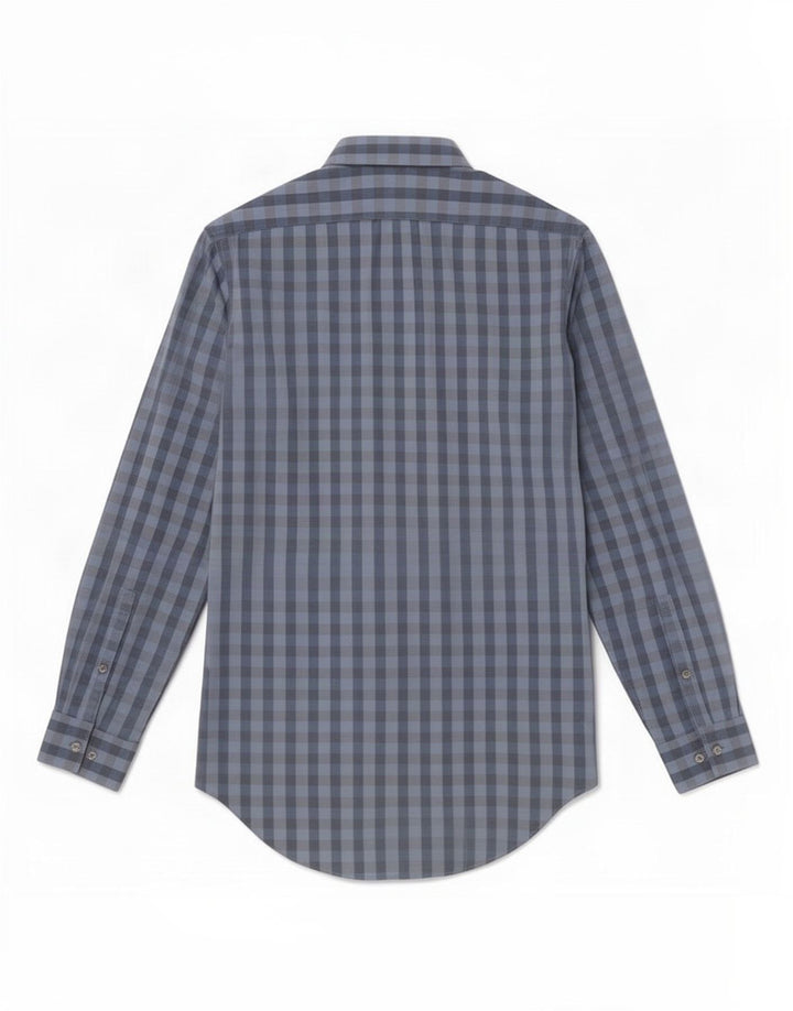 Calvin Klein Herre Slim Fit skjorte størrelse 15 Medium Blue Gingham