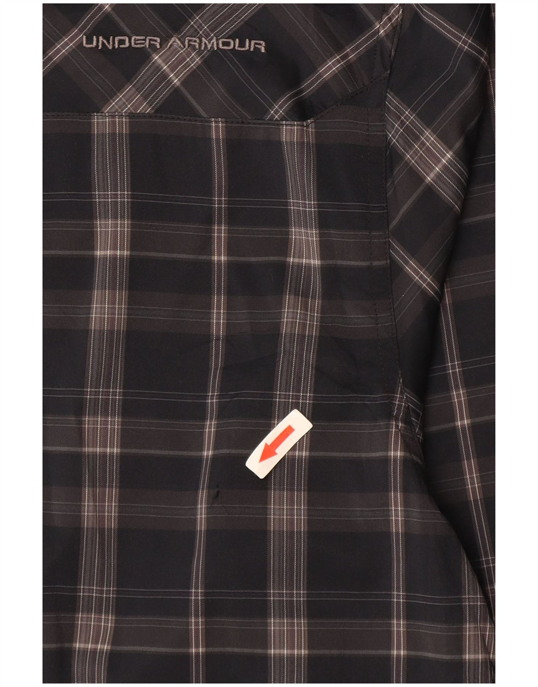 Under Armour Herre Allseason Gear Shirt Stor grå ternet polyester