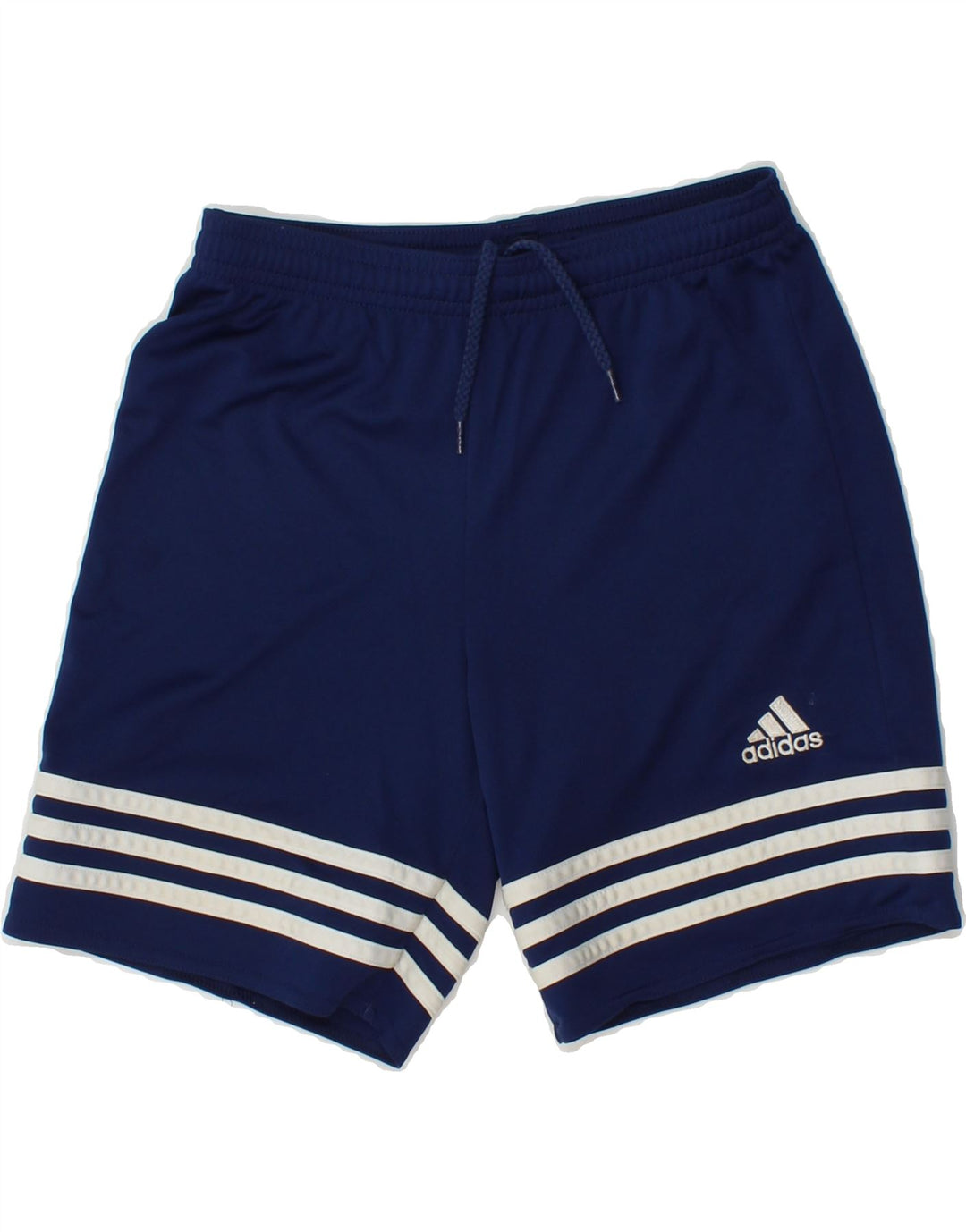 ADIDAS Boys Climalite Sport Shorts 9-10 Years Medium Blue Polyester Vintage Adidas and Second-Hand Adidas from Messina Hembry 