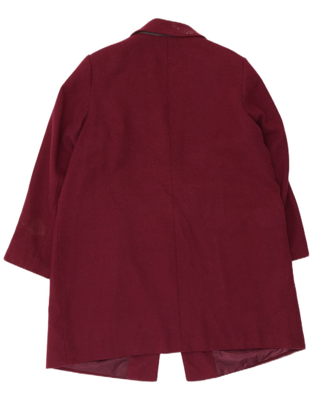 Marks & Spencer Dame Overfrakke UK 20 2XL Burgundy Polyester