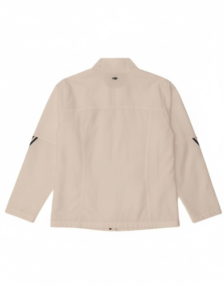 Adidas Dame Climalite Træningsdragt Topjakke UK 16 Stor Hvid Polyester