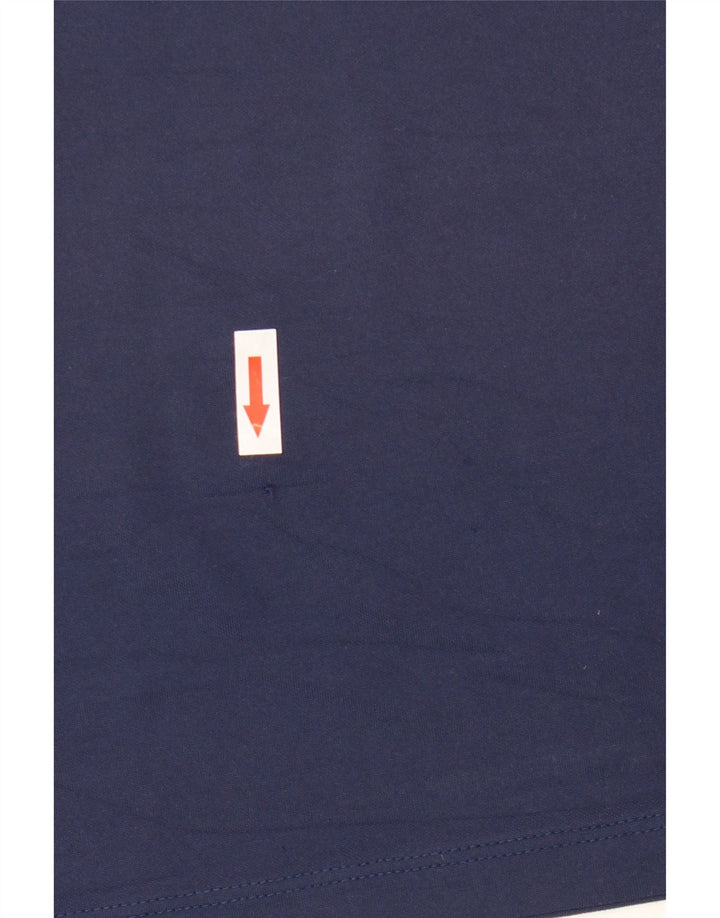 NIKE herre Dri Fit T-shirt top mellem marineblå polyester