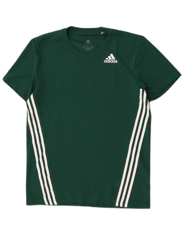 Adidas Herre Aeroready T-Shirt Top Stor Grøn Polyester