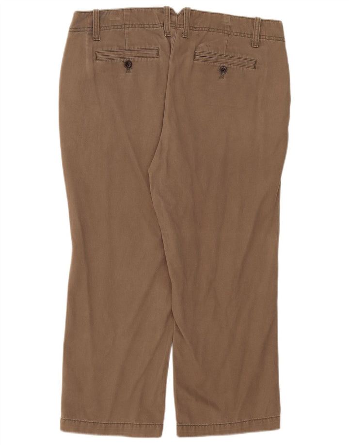 Eddie Bauer Dame Capri Bukser US 8 Medium W34 L23 Beige Bomuld