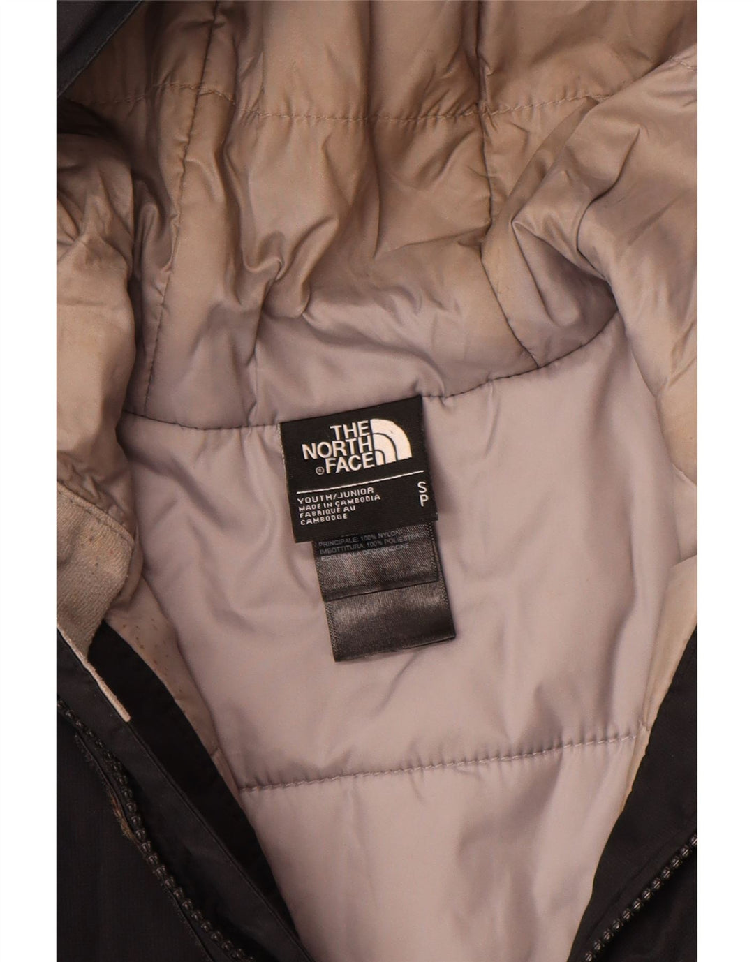 The North Face Boys Polstret hættejakke 7-8 år Lille sort polyester