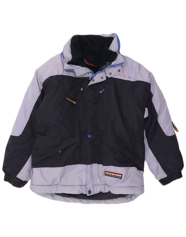 Dreamland Skijakke med hætte til mænd UK 40 Large Navy Blue Colourblock