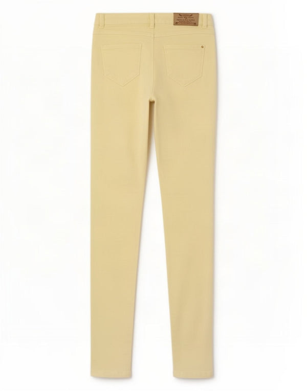 Zara Dame Skinny Jeans EU 34 2XS W24 L28 Gul