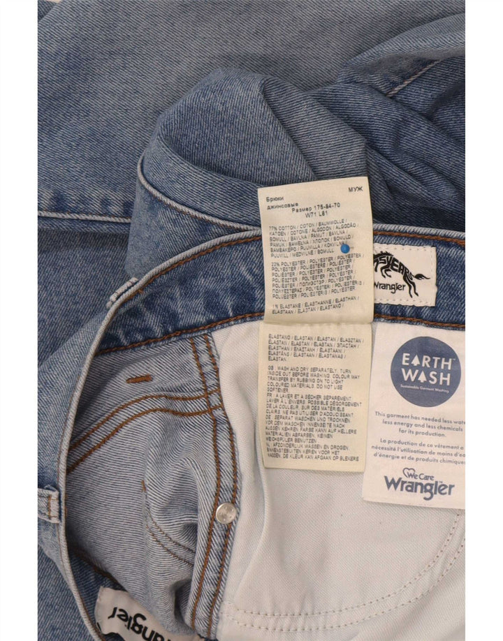 Wrangler Herre Larston Slim Jeans W28 L32 Blå Bomuld
