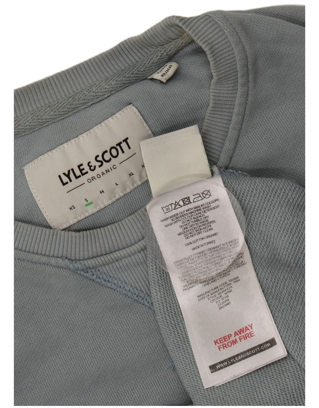 Lyle & Scott Sweatshirt til mænd, lille blå bomuld