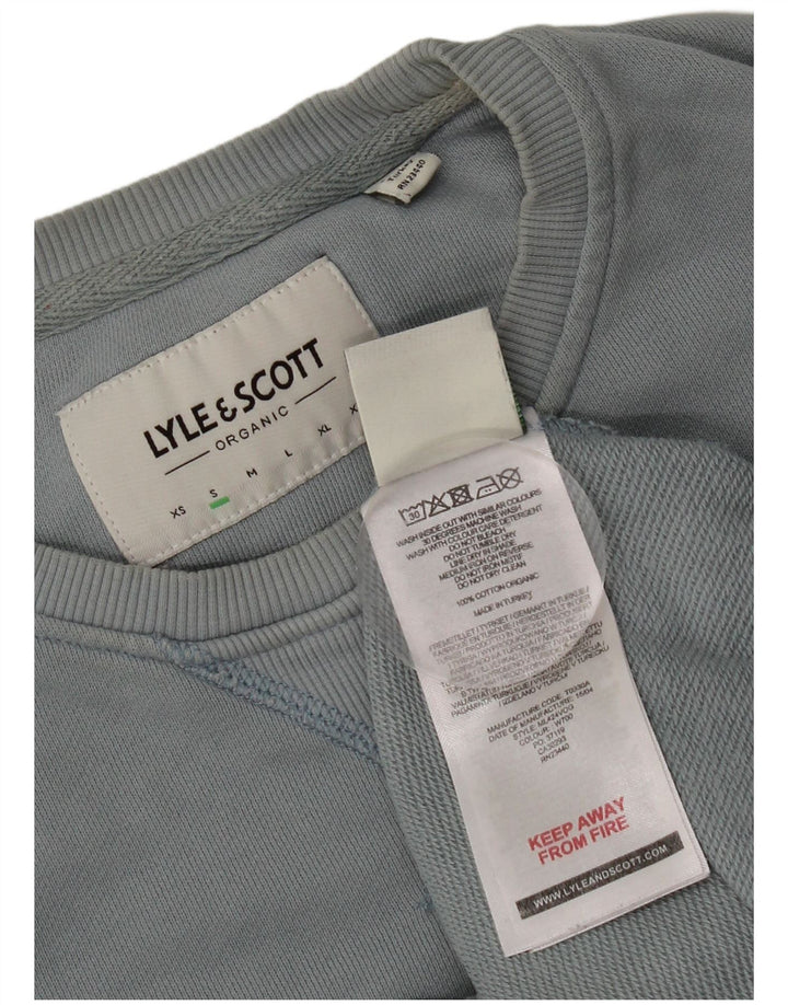 Lyle & Scott Sweatshirt til mænd, lille blå bomuld