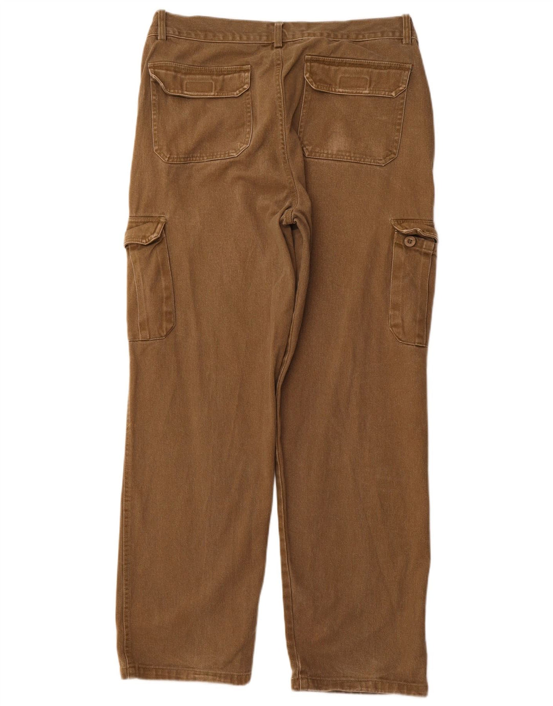 VINTAGE Straight Cargo bukser til mænd EU 52 XL W36 L30 Khaki Bomuld