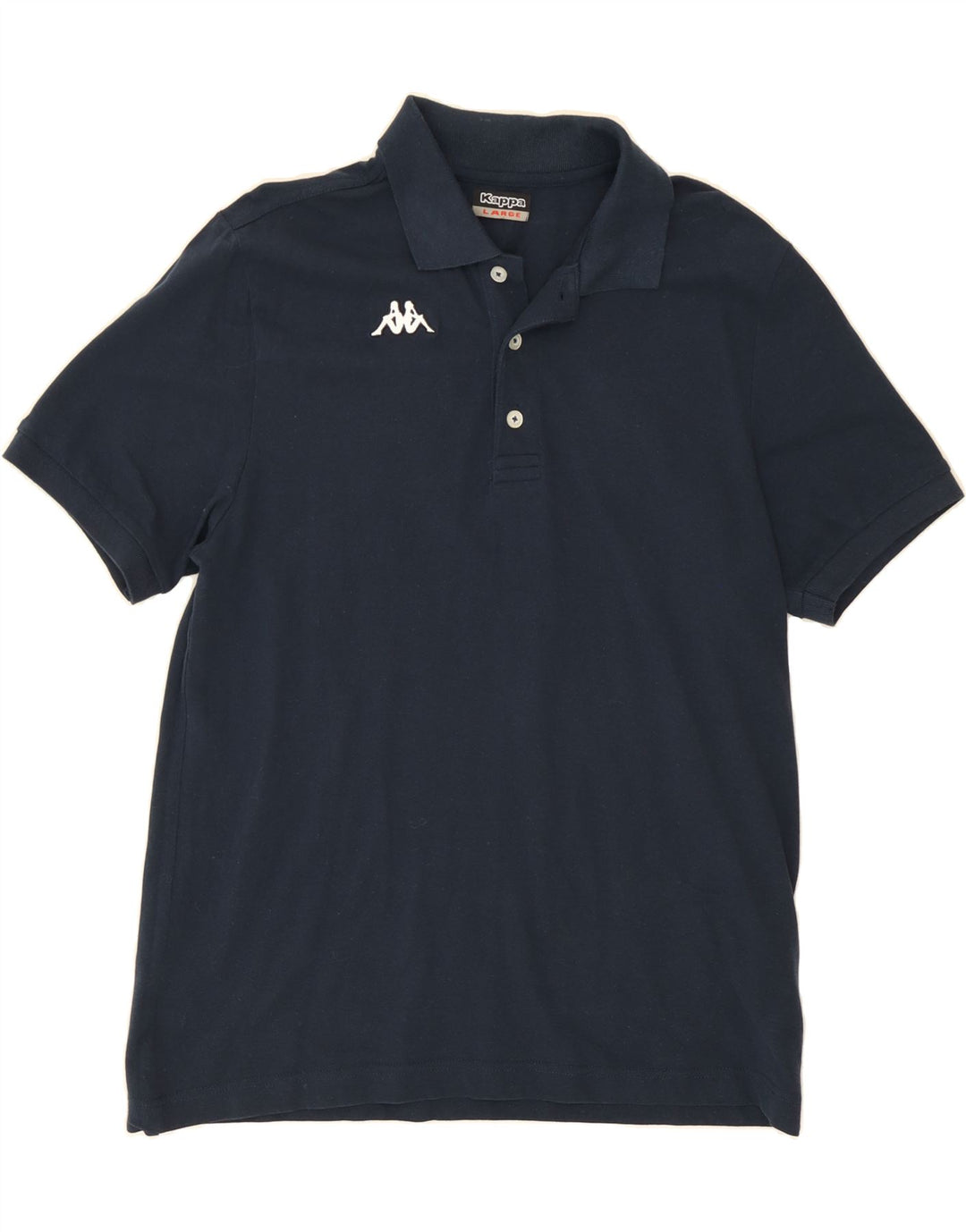 KAPPA Mens Polo Shirt Large Navy Blue Cotton Vintage Kappa and Second-Hand Kappa from Messina Hembry 