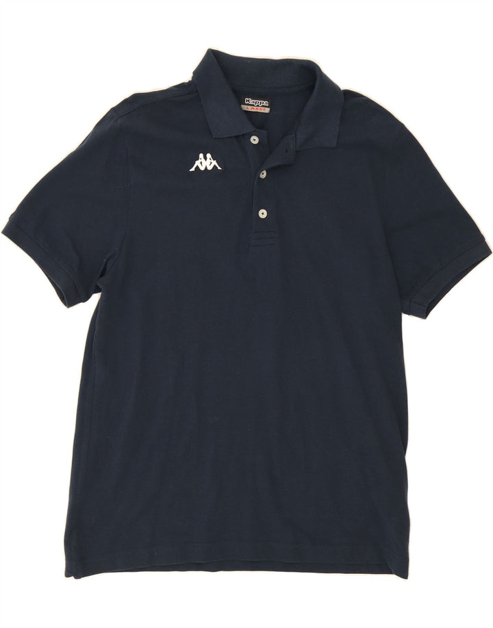 KAPPA Mens Polo Shirt Large Navy Blue Cotton Vintage Kappa and Second-Hand Kappa from Messina Hembry 
