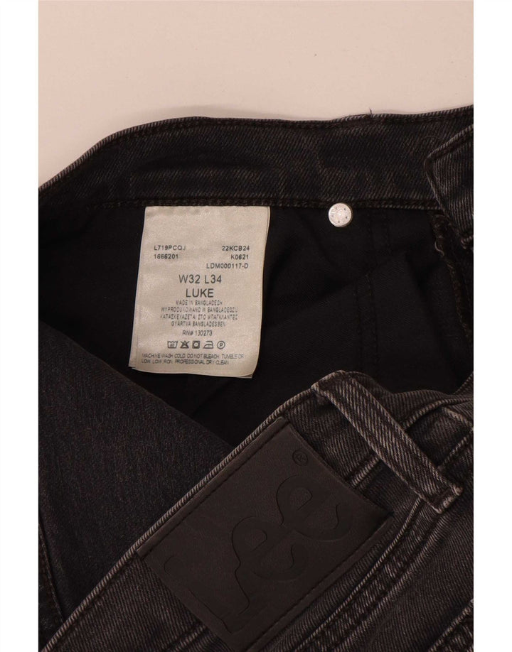 Lee Herre Luke Skinny Jeans W32 L34 Grå Bomuld