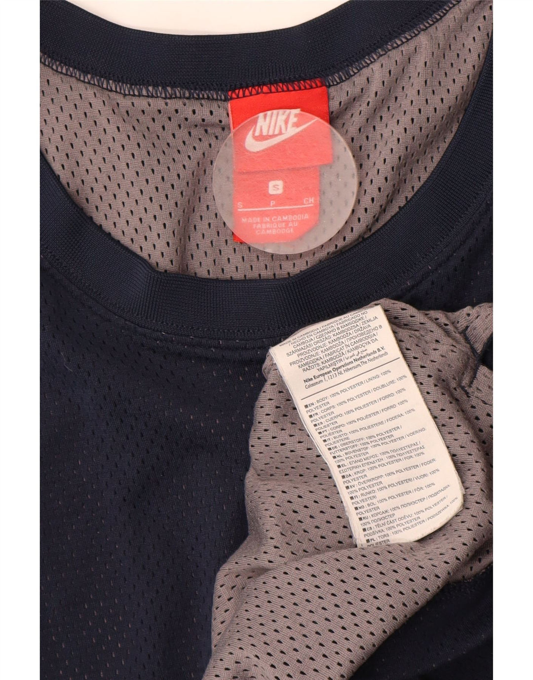 Nike grafisk vest til mænd, lille marineblå polyester