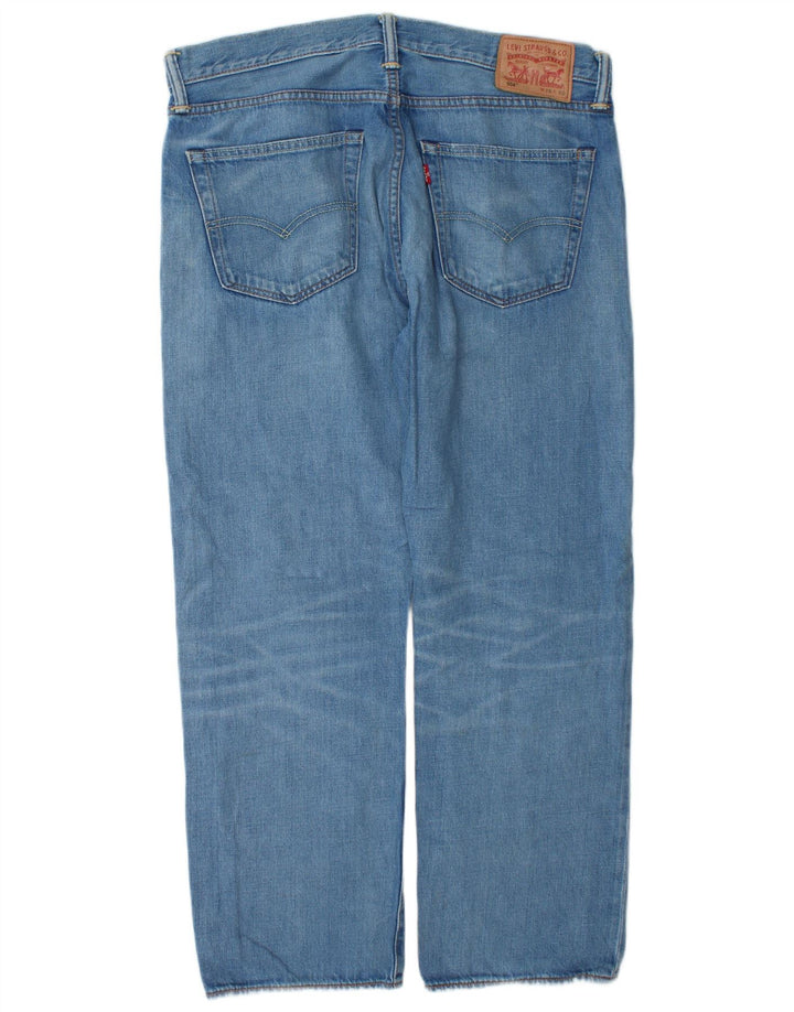 Levi's Herre 504 lige jeans W36 L30 blå bomuld