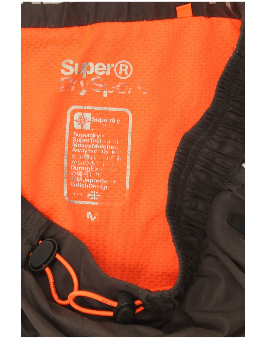 Superdry grafiske sportsshorts til kvinder mellem sort