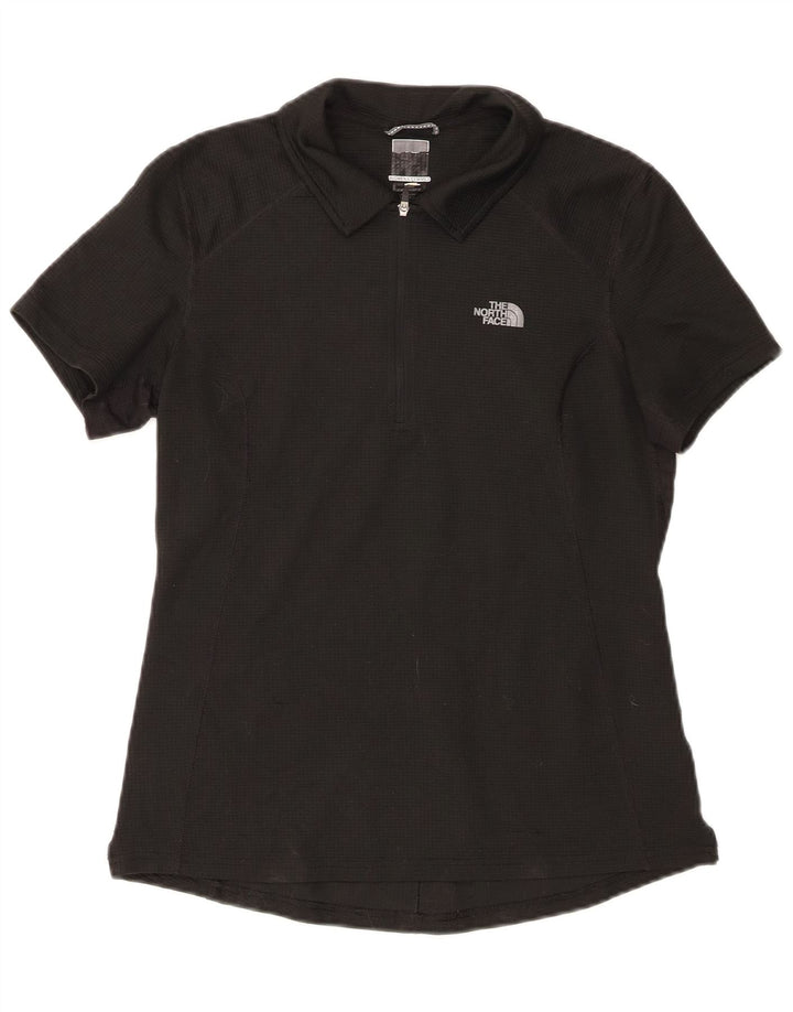 The North Face Dame Polo Shirt UK 12 Medium Sort Polyester