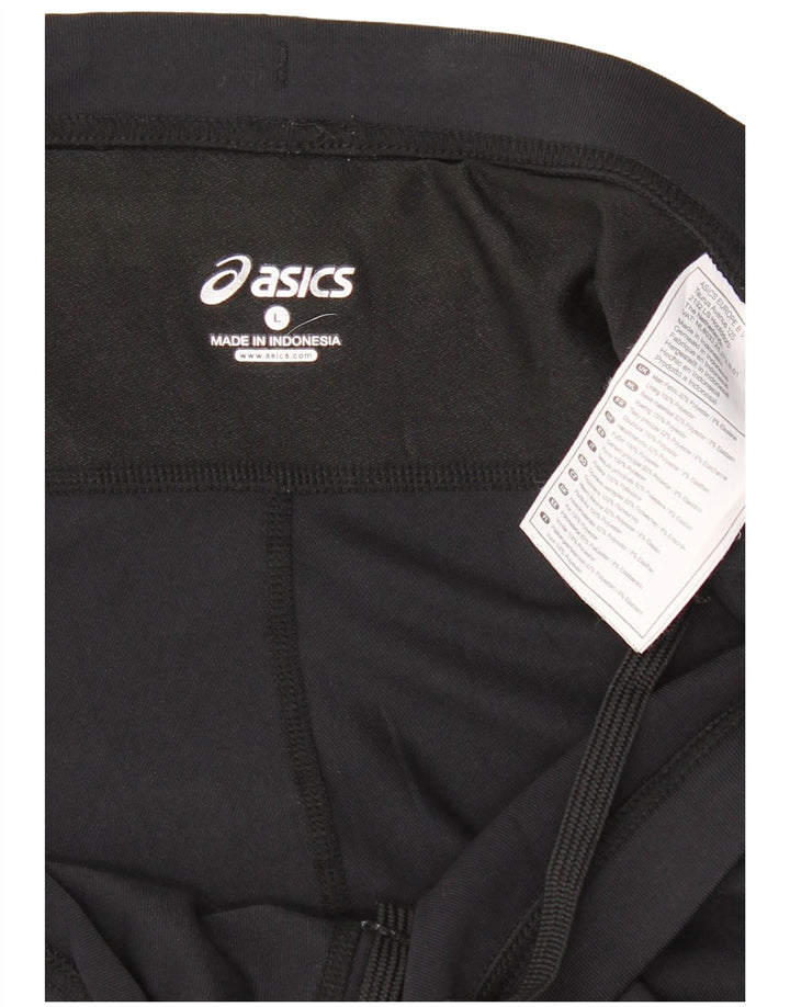 ASICS Womens Sport Shorts UK 14 Large Black Polyester