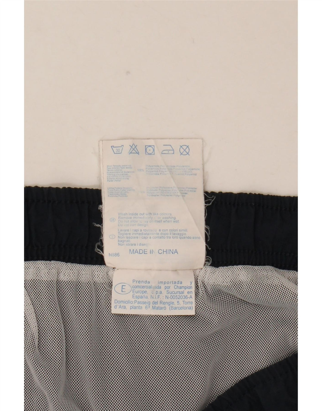 Champion Badeshorts til mænd 2XL Navy Blue Colourblock