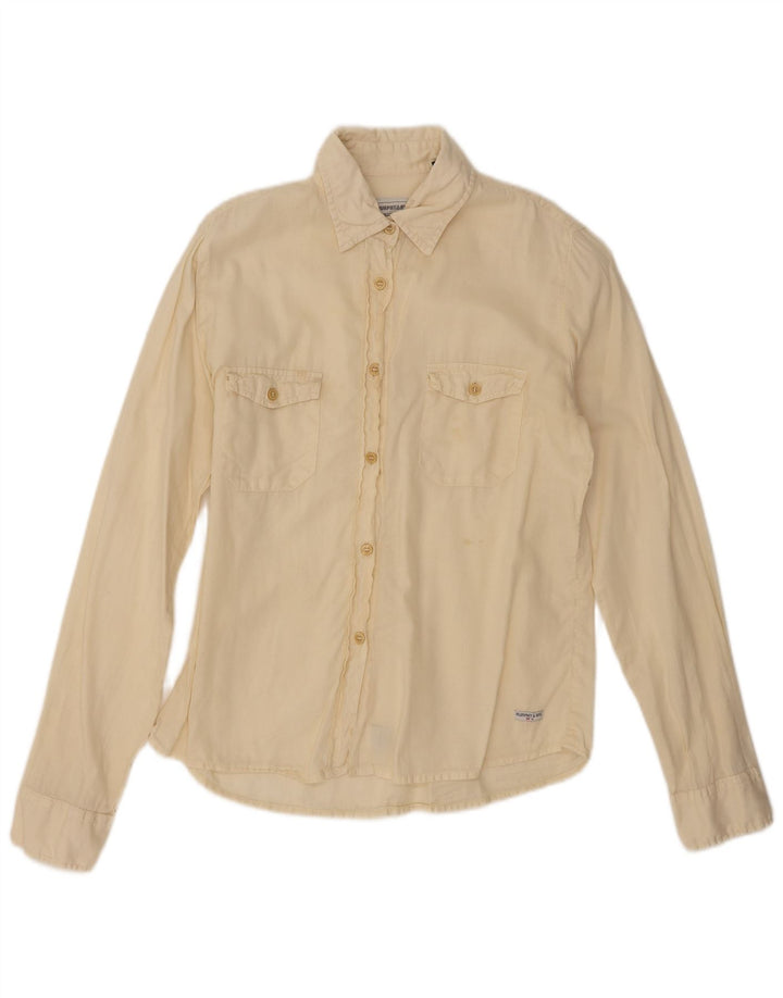 Murphy & Nye Dameskjorte UK 16 Stor Beige Bomuld