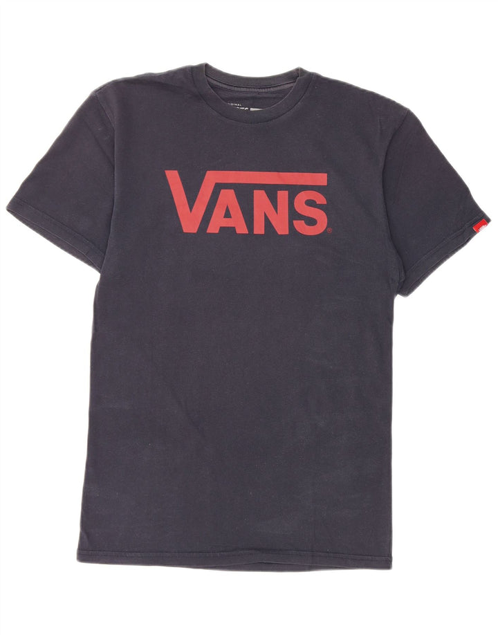Vans Herre Classic Fit Grafisk T-shirt Top Lille marineblå bomuld