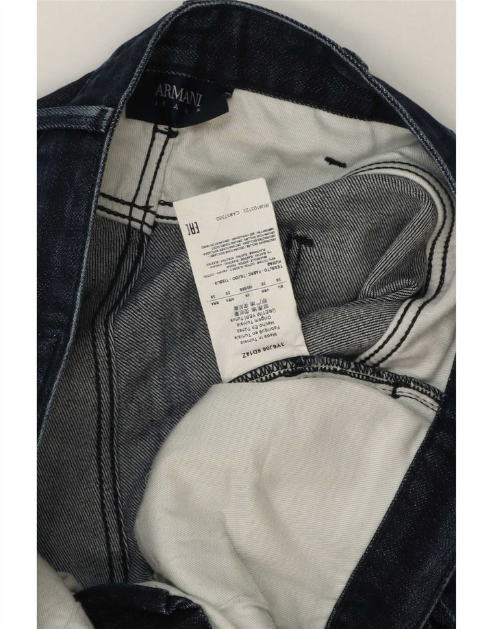 Armani Herre Slim Jeans W38 L34 Marineblå Bomuld