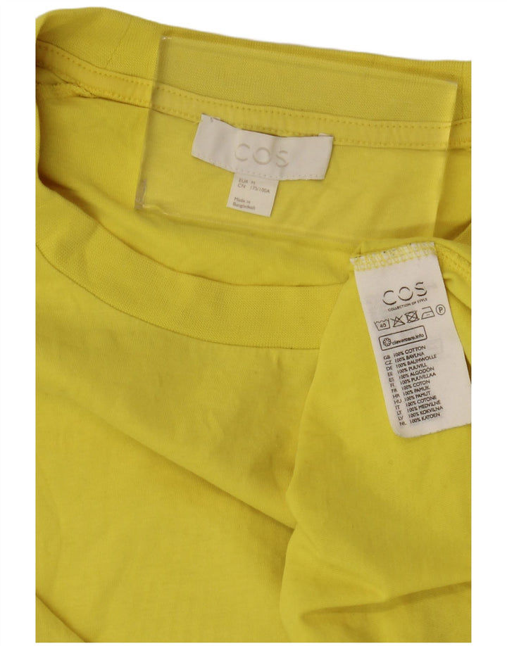 Cos Herre T-Shirt Top Medium Gul Bomuld