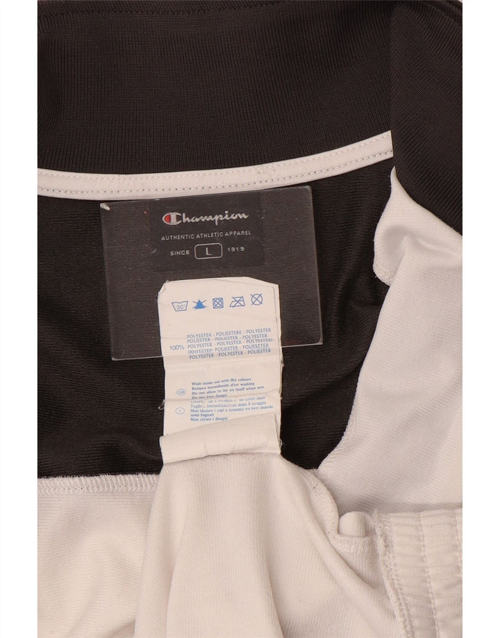 Champion Træningsdragt til mænd Topjakke Stor Sort Colourblock Polyester