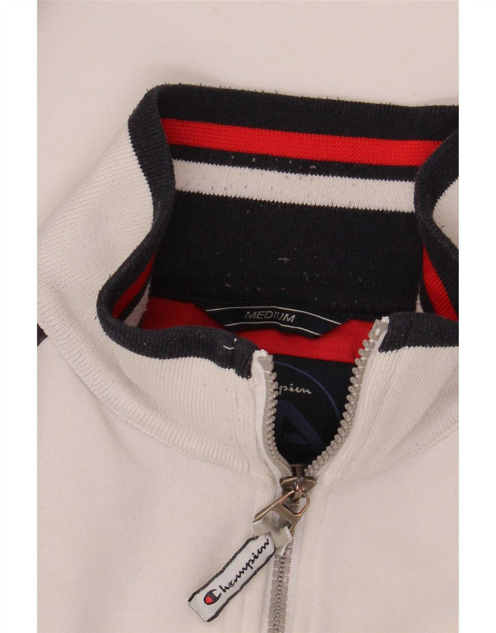 Champion Herre træningsdragt Topjakke Medium White Colourblock Bomuld